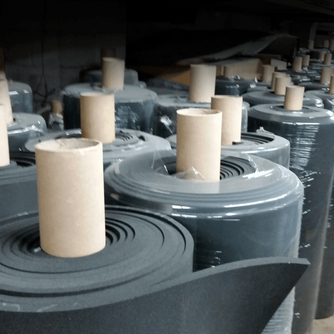 Rubber Rolls Closed Cell Sponge Rubber & Plastic Foam